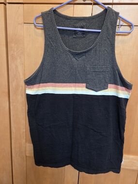 Rip Curl Gray/black Crewneck Tanktop
